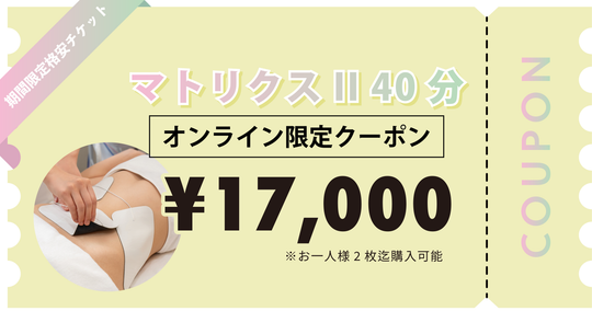 【お一人様2枚迄購入可能】マトリクスII 40分×1回券
